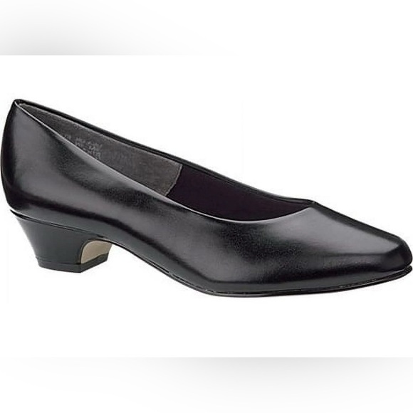 Women's Soft Style Angel II Black Smooth 10 W - Picture 1 of 8